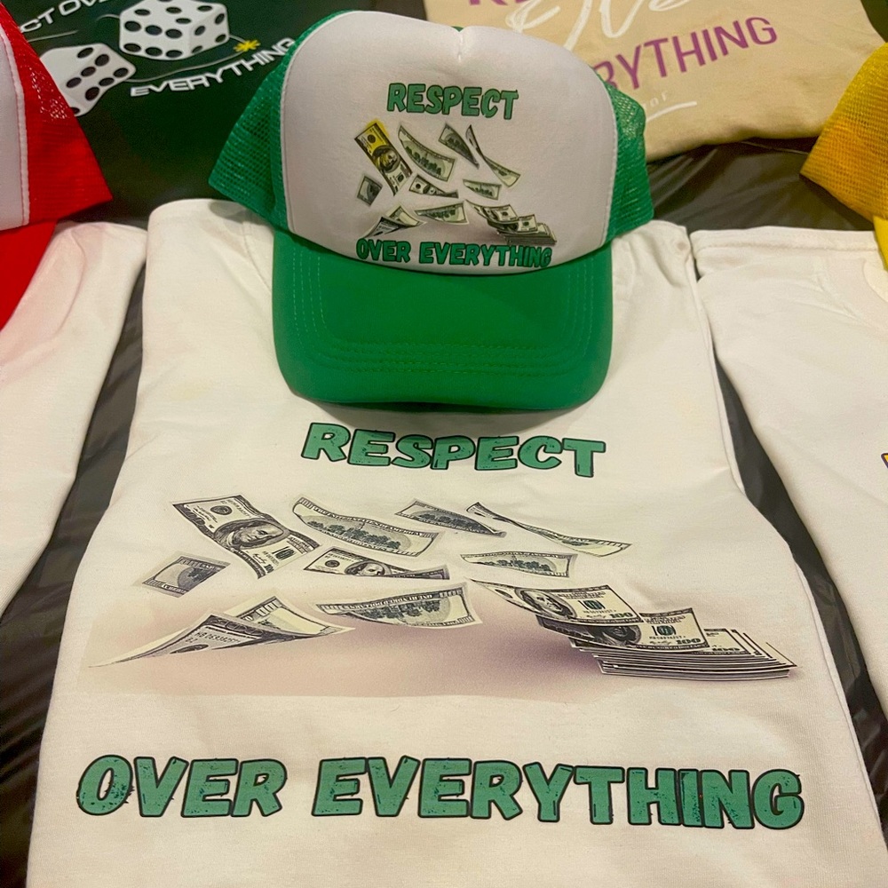 (R O E) shirt for RESPECT OVER EVERYTHING. Bringing back morals & principals